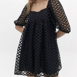 Kimchi Blue Puff Cutout Babydoll Dress